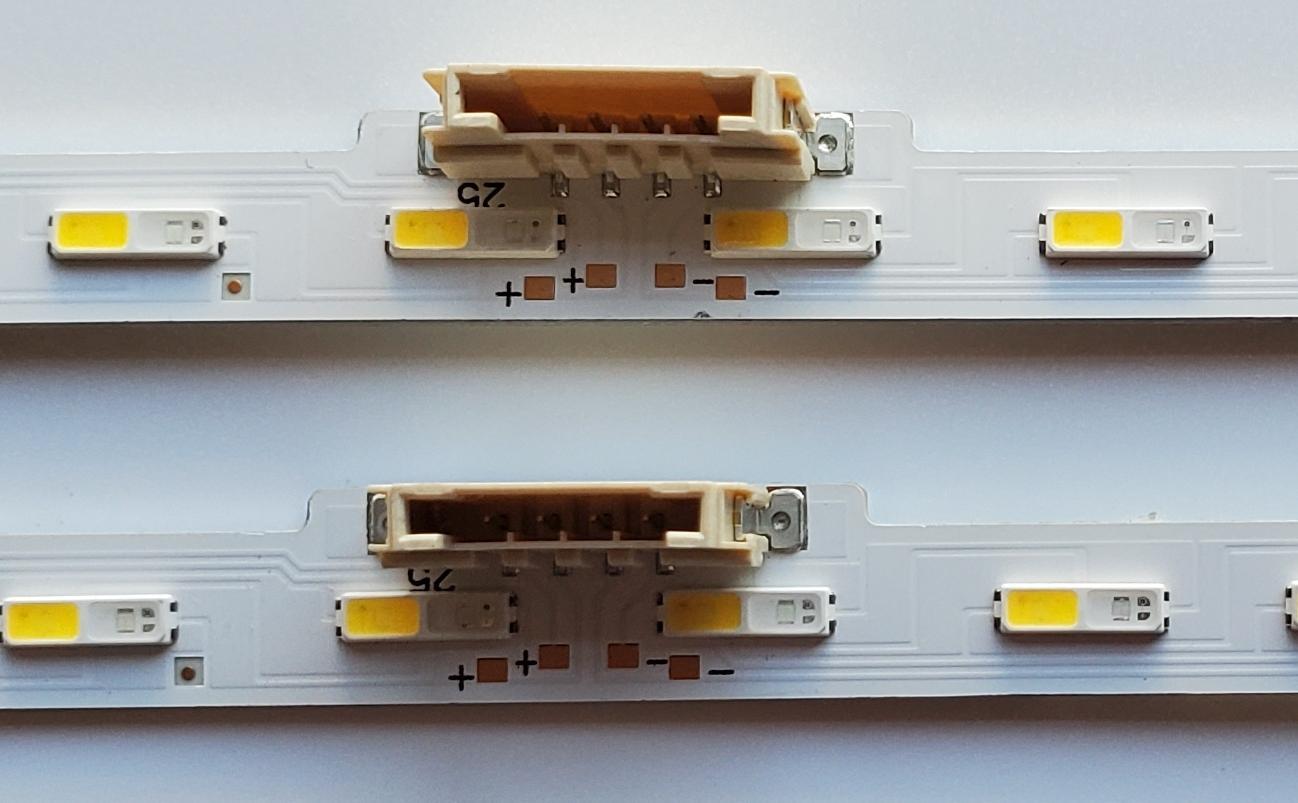 KIT DE LED'S PARA TV SAMSUNG ((2 PIEZAS)) / NUMERO DE PARTE BN96-50383A / L1_Q60B_E0 WBM_S40(1)_R1.0 V9F_100 LM41-01098A / L1_Q60B_E0 / WBM_S40(1)_R1.0 / V9F_100 / PANEL CY-RT055HG / MODELOS QN55Q6D / QN55Q60 / QN55LS03 / QN55Q7D / QN55Q70 / QN55Q80 - Imagen 2